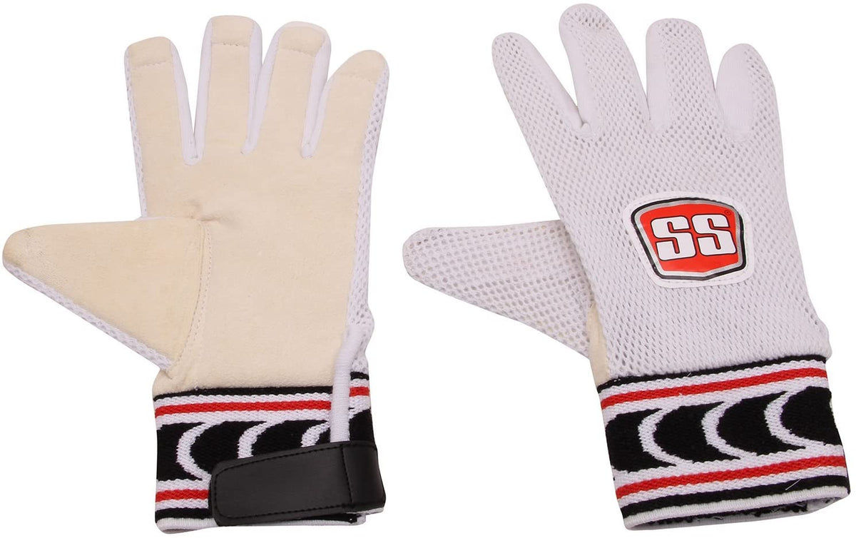 SS SUPER TEST WICKET KEEPING GLOVES INNER (CHAMOISE PADDED) - SportsHQ