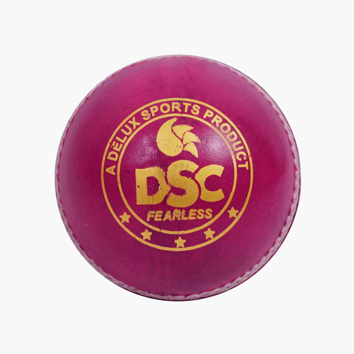 DSC Red Dot Leather Cricket Ball – 4 Piece – 156gm – Pink - SportsHQ