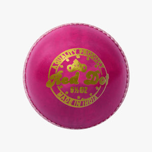 DSC Red Dot Leather Cricket Ball – 4 Piece – 156gm – Pink - SportsHQ